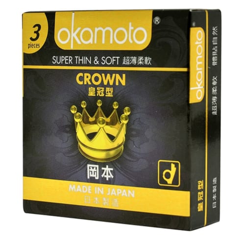 Bao Cao Su Crown Okamoto – Hộp 3 Chiếc